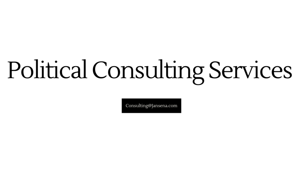 Political Consulting Services Offered by Jansena.com